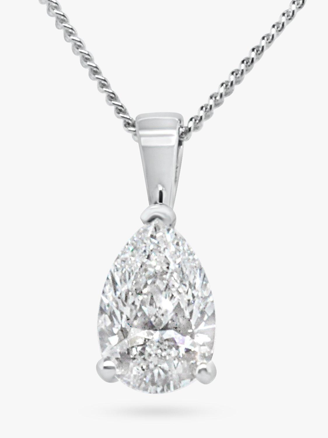 Product image 4 of 4, which shows Milton & Humble Jewellery Pre-Loved 18ct White Gold Diamond Pendant Necklace