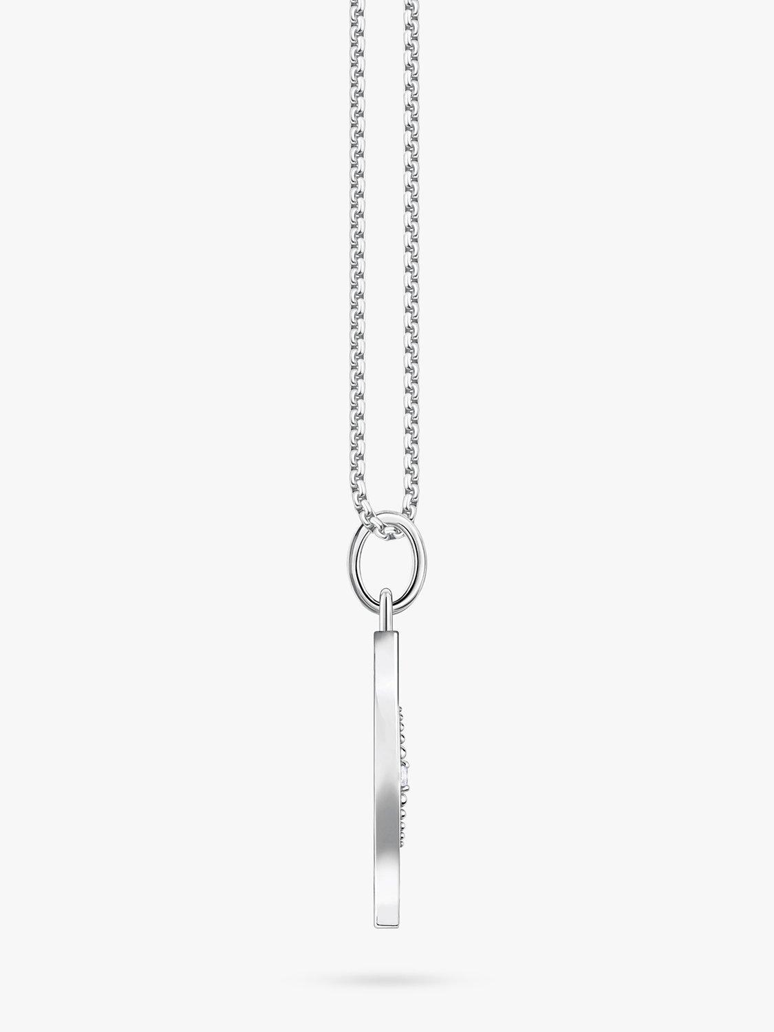 Product image 3 of 5, which shows THOMAS SABO Tree of Love Cubic Zirconia Pendant Necklace, Silver