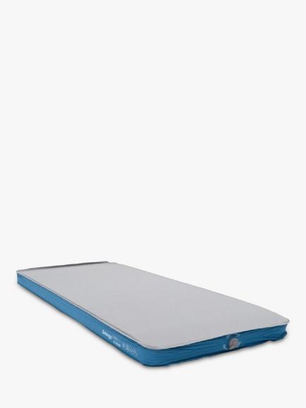 Vango Shangri-La II Self-Inflating Grande Airbed, Cloud Grey/Sky Blue