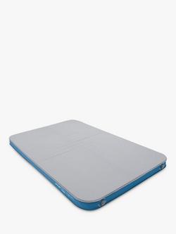 Vango Shangri-La II Self-Inflating Double Airbed, Cloud Grey/Sky Blue