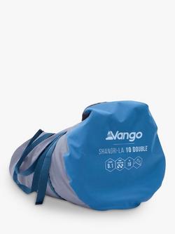 Vango Shangri-La II Self-Inflating Double Airbed - view 2, Cloud Grey/Sky Blue