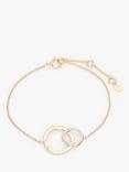 John Lewis Diamond Circle Link Chain Bracelet