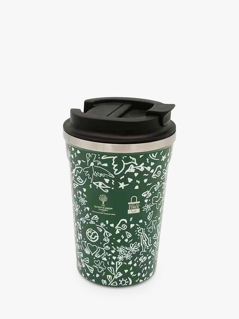 BAGS OF ETHICS Queen's Green Canopy Travel Cup, 354ml