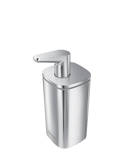 Simplehuman Pulse Pump Soap Dispenser, Brushed Steel, 295ml, Silver