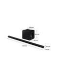 Samsung HW-S800B Bluetooth Wi-Fi Ultra Slim Soundbar with Dolby Atmos, DTS:X & Wireless Subwoofer, Black