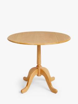 John Lewis Clayton 2-4 Seater Drop Leaf Dining Table, FSC-Certified (Beech Wood) - view 2, Natural