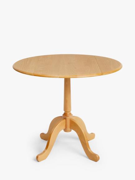 John Lewis Clayton 2-4 Seater Drop Leaf Dining Table, FSC-Certified (Beech Wood) - view 2, Natural