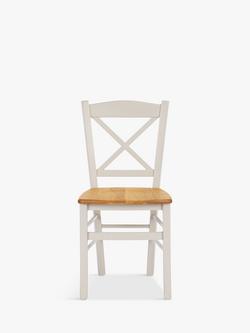 John Lewis Clayton Beech Wood Dining Chairs, Set of 2 - view 2, Cream