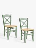 John Lewis ANYDAY Clayton Beech Wood Dining Chairs, Set of 2