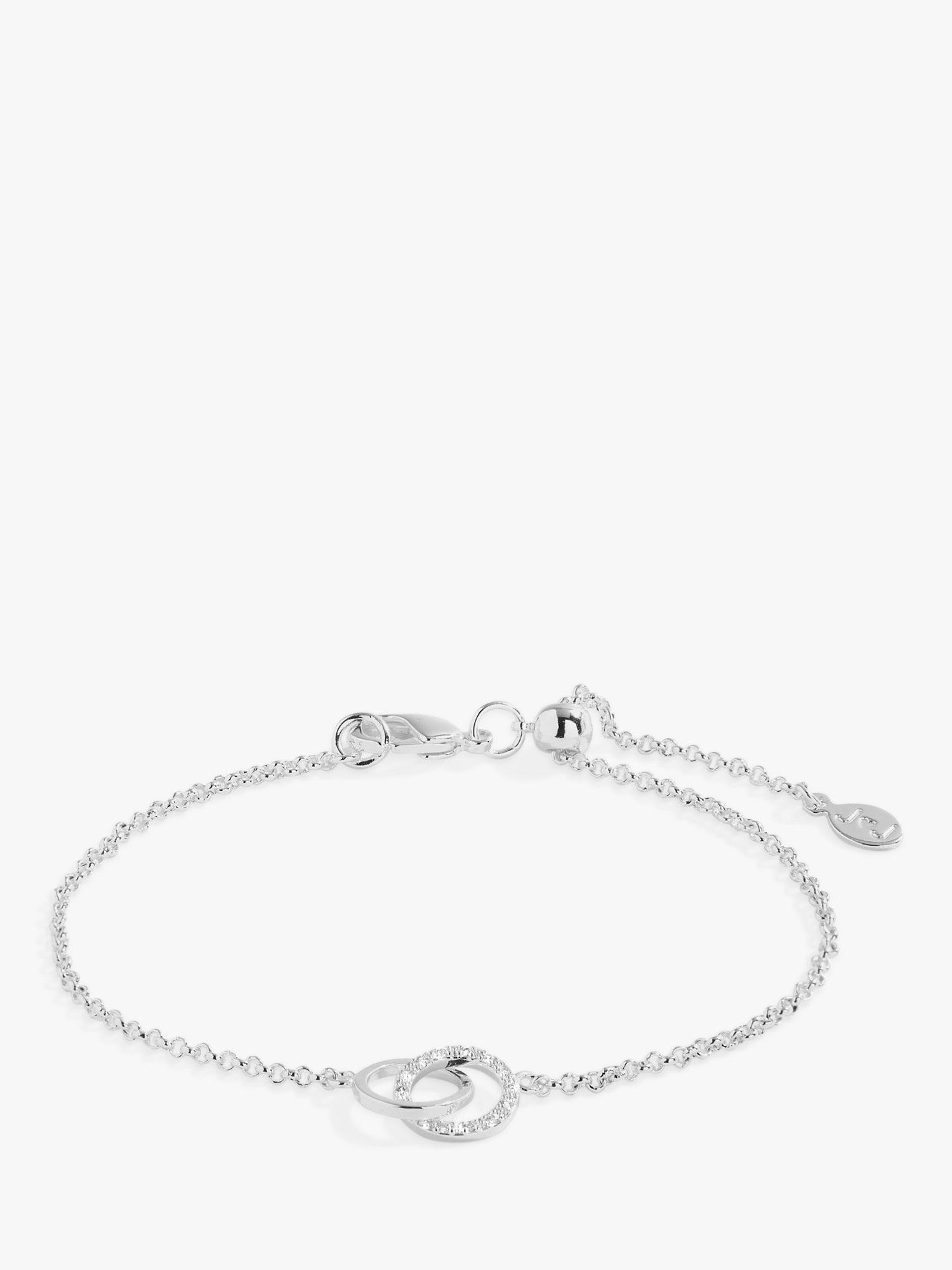 Joma Jewellery Infinity Links Circle Chain Bracelet, Silver