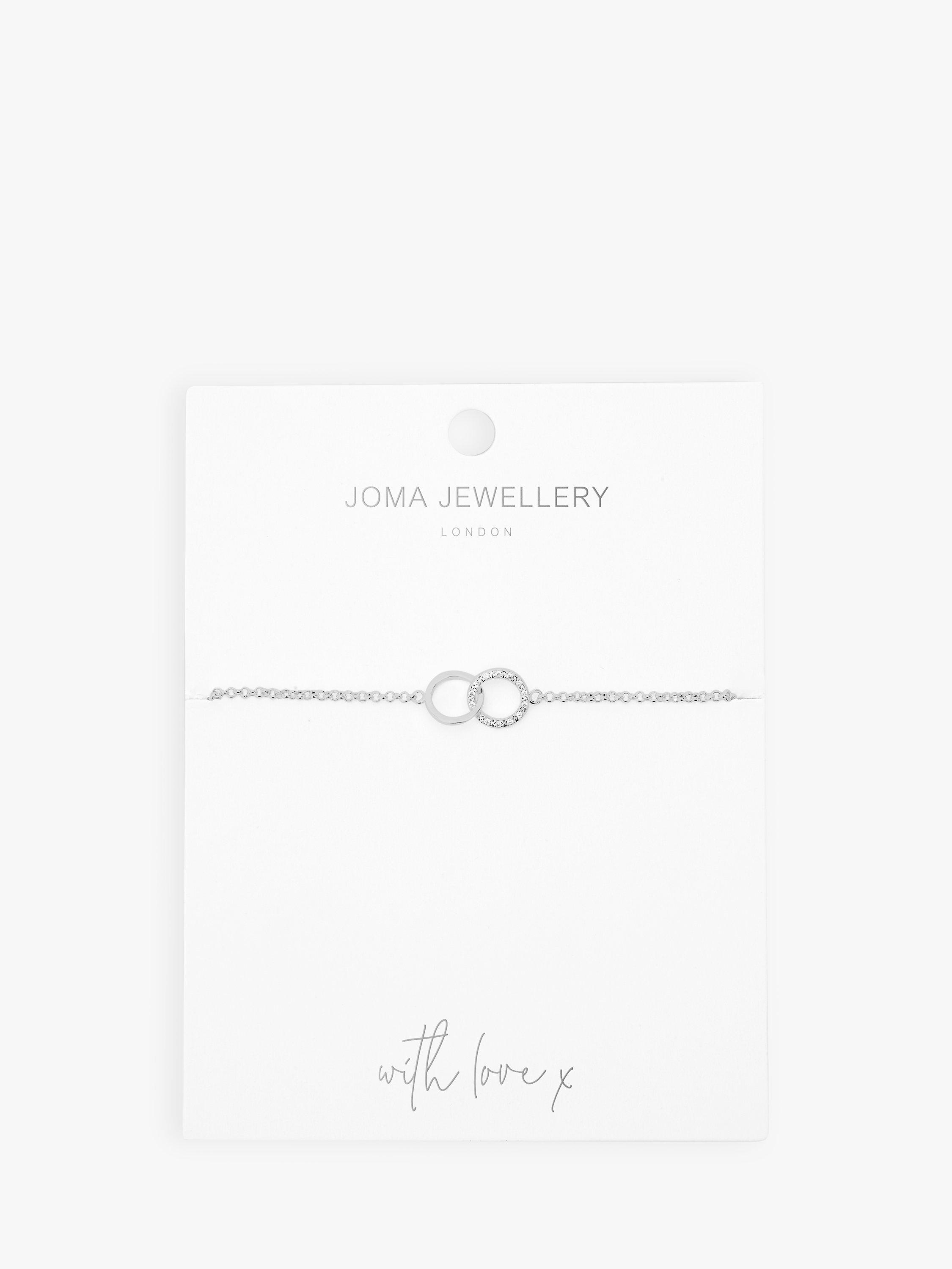 Product image 4 of 5, which shows Joma Jewellery Infinity Links Circle Chain Bracelet, Silver