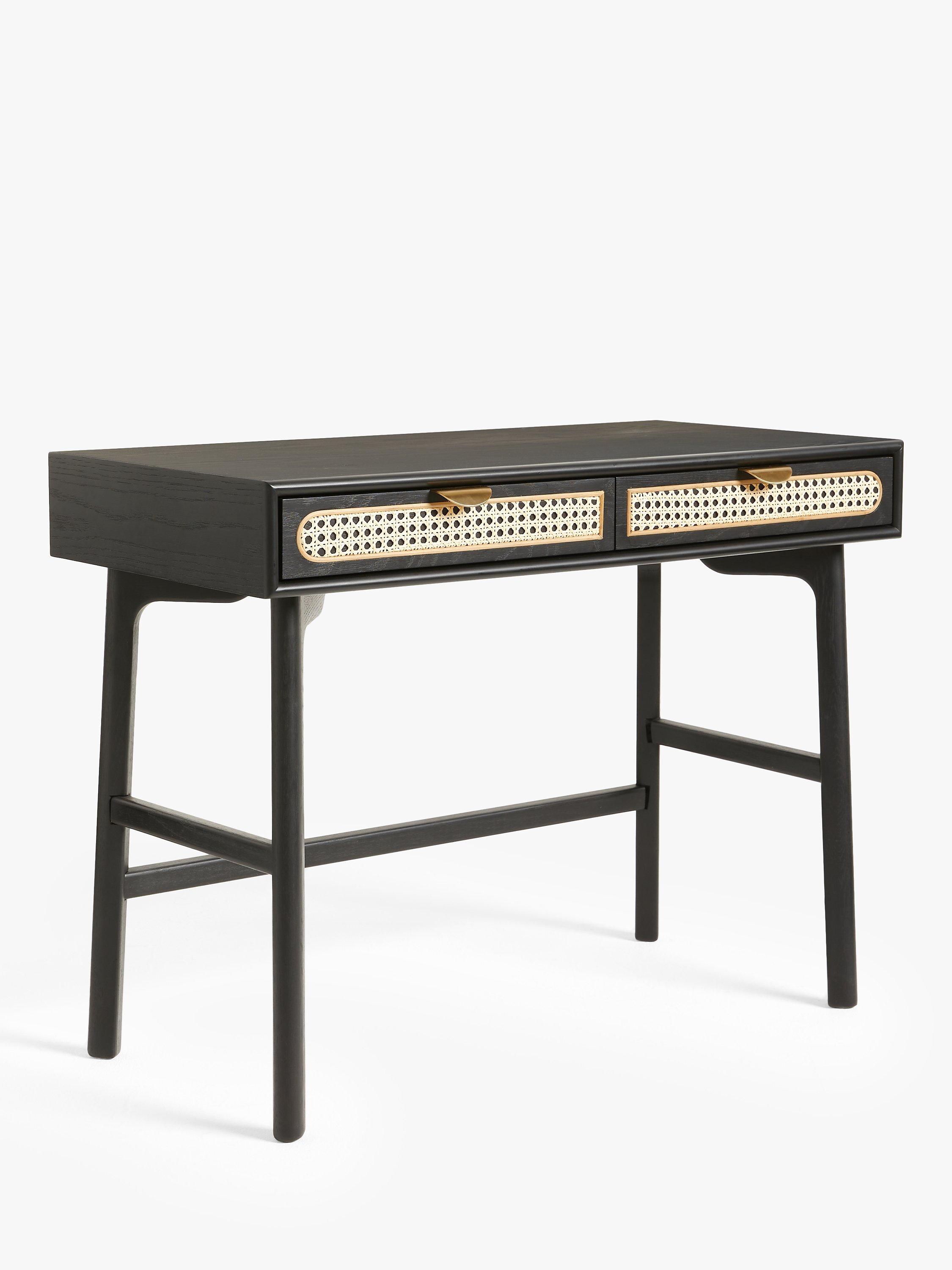 John Lewis Rattan Desk, Black