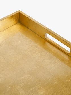 John Lewis Rectangular Lacquer Tray, 46cm, FSC-Certified (MDF) - view 2, Gold