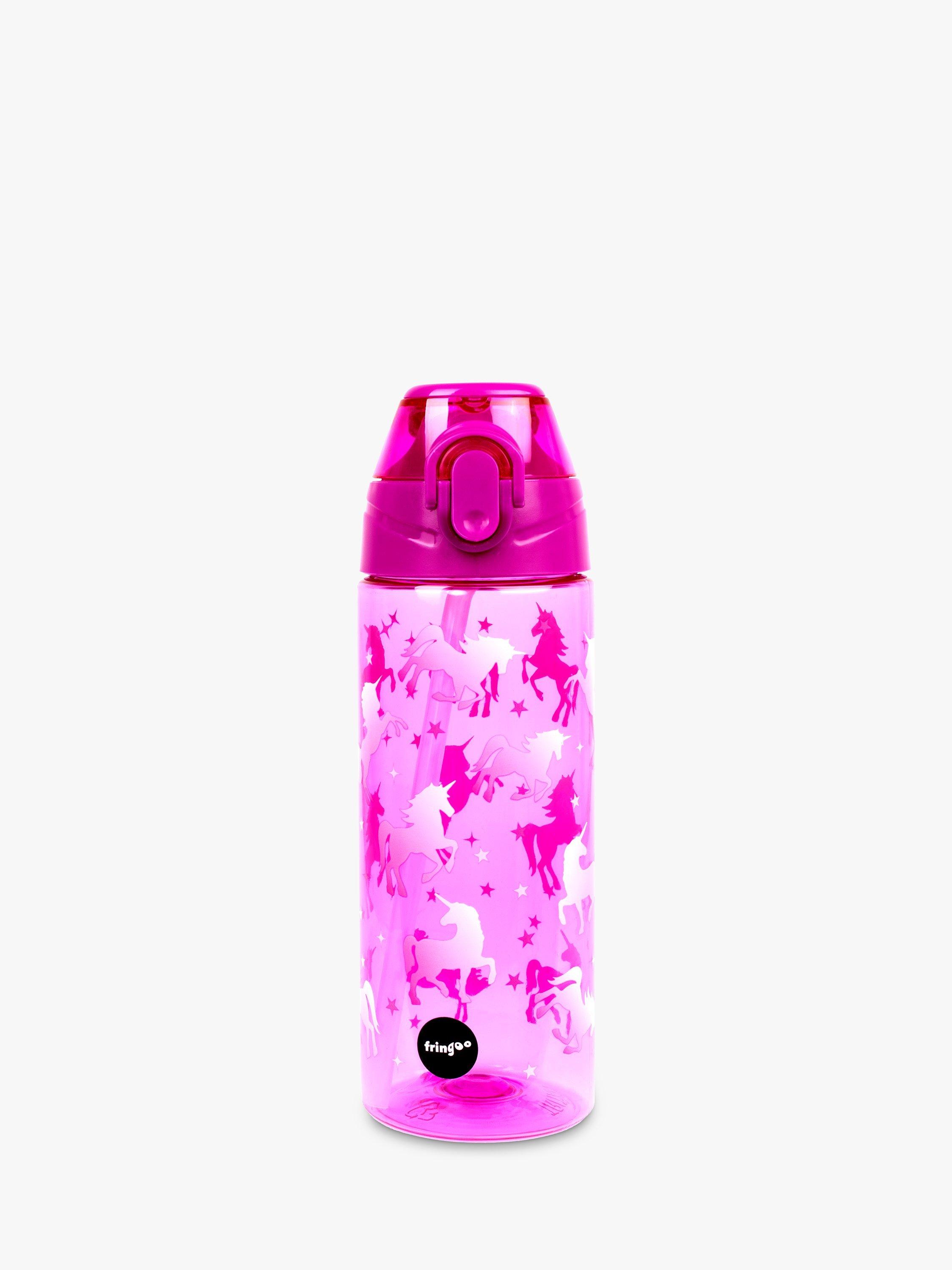Fringoo Unicorn Leak-Proof Drinks Bottle, 600ml, Pink