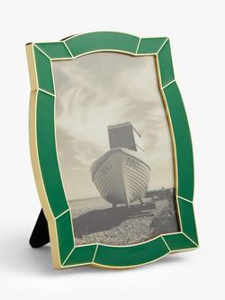 John Lewis Enamel & Metallic Edge Photo Frame, 4 x 6" (10 x 15cm), Green, Green