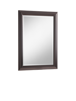Yearn Contemporary Rectangular Wall Mirror, 74 x 102cm, Dark Chrome