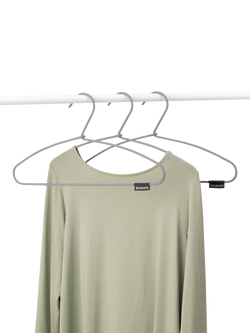 Brabantia Soft Touch Clothes Hangers, Black/White, Set of 3 - view 2, Black/White
