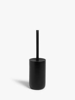 John Lewis Matt Finish Toilet Brush, Matte Black