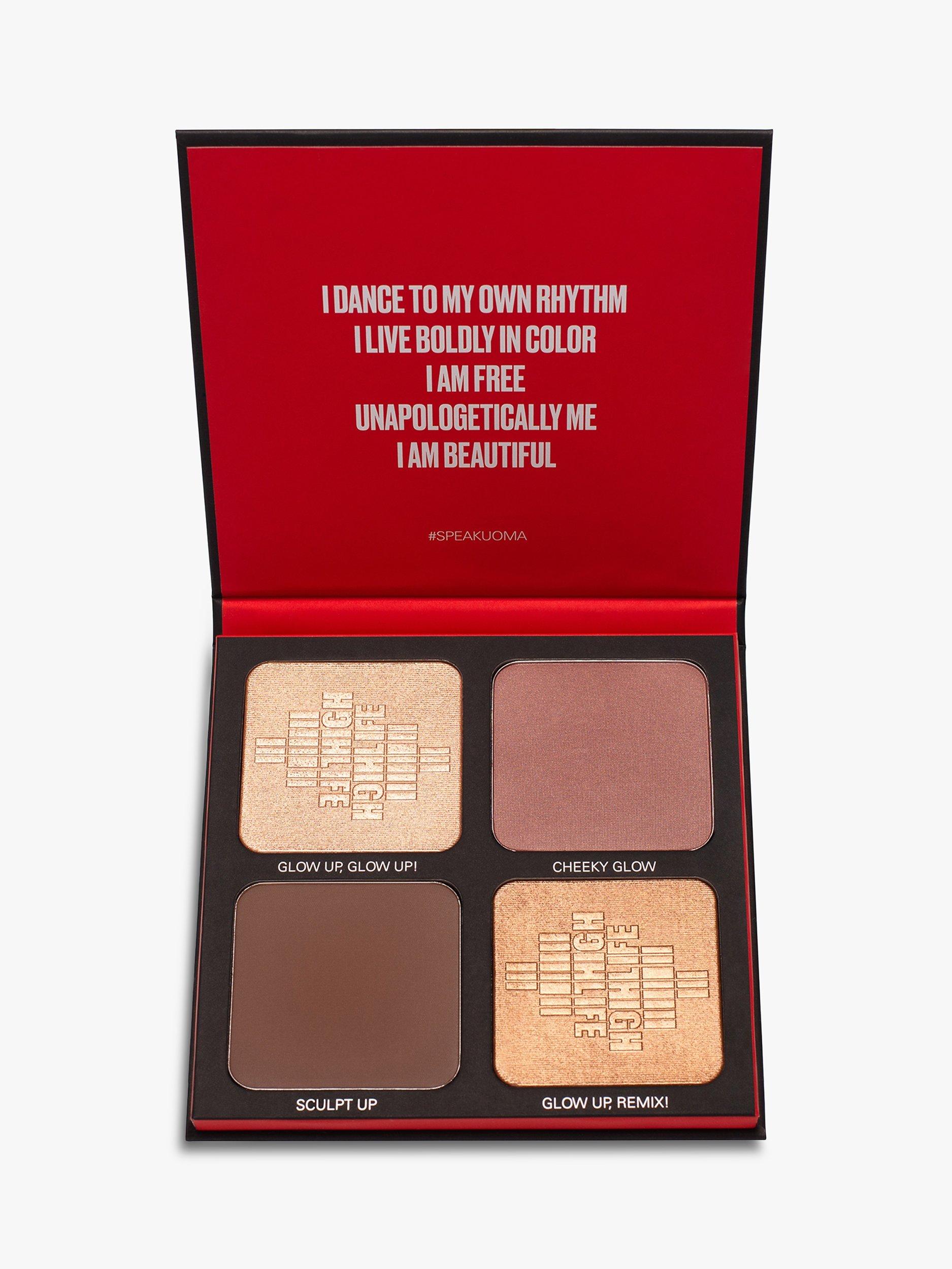 UOMA Beauty High Life Highlighter + Contour Face Palette Vol I, Medium/Deep