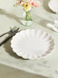 John Lewis Scalloped Speckled Stoneware Dinner Plate, 26cm