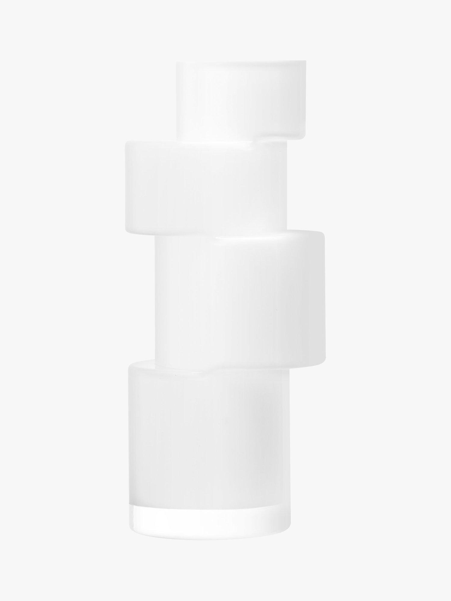 LSA International Tier Vase, H26cm, White