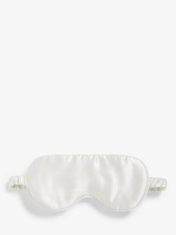 John Lewis Organic Mulberry Silk Eye Mask, White, White