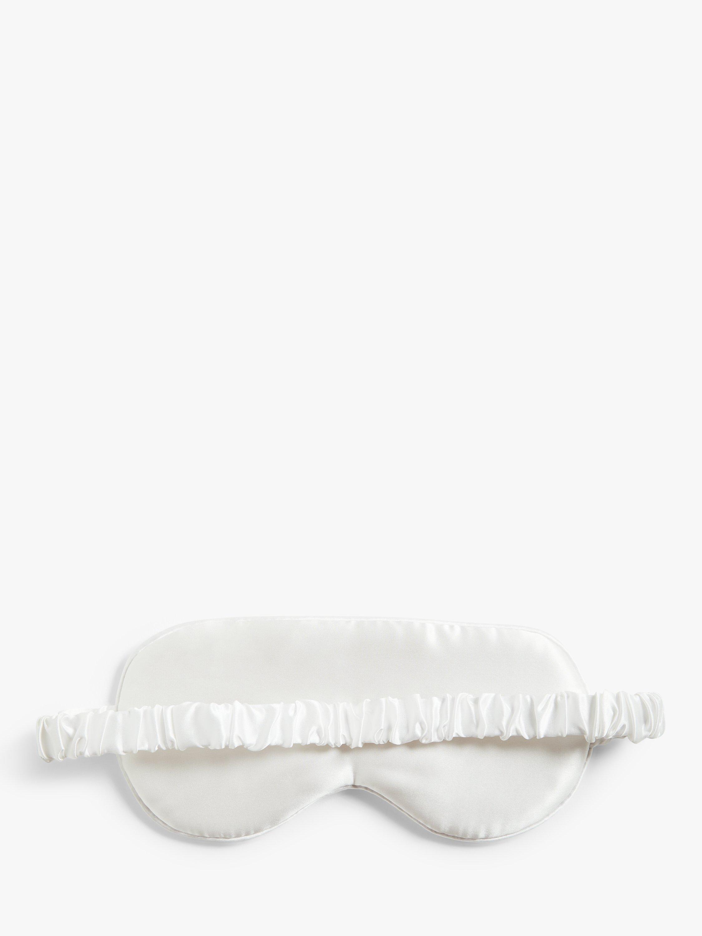 John Lewis Organic Mulberry Silk Eye Mask, White