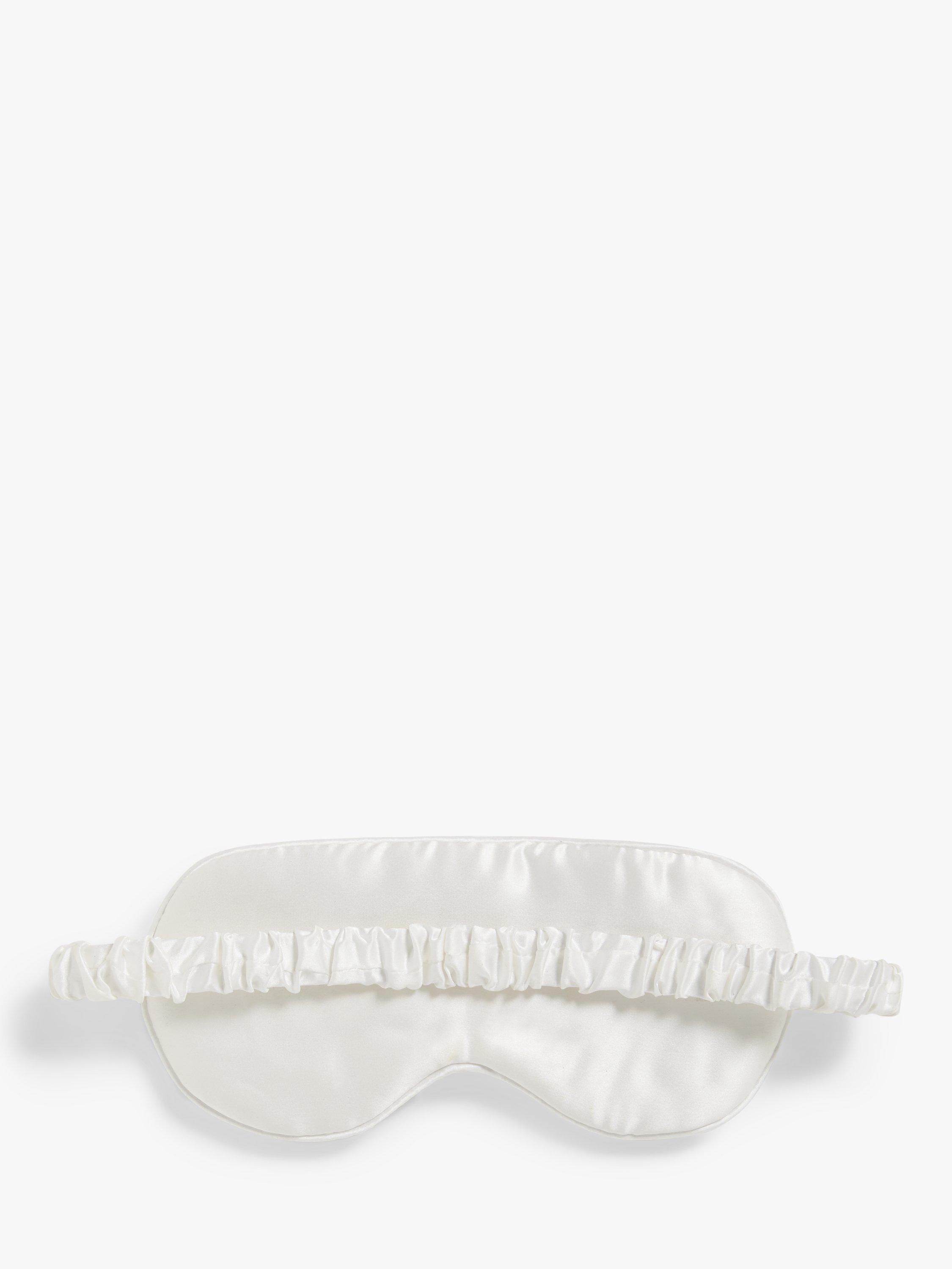 John Lewis Organic Mulberry Silk Eye Mask, White