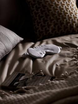 John Lewis Organic Mulberry Silk Eye Mask, White - view 2, White