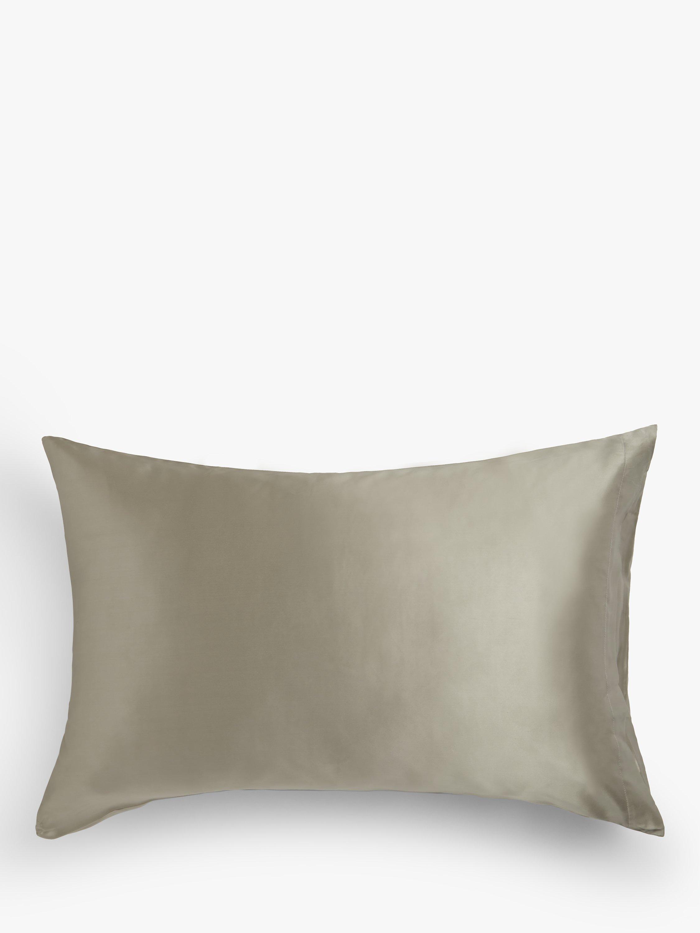 John Lewis Organic Mulberry Silk Standard Pillowcase Pebble