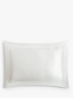 John Lewis Organic Mulberry Silk Oxford Pillowcase, White