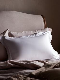 John Lewis Organic Mulberry Silk Oxford Pillowcase - view 2, White