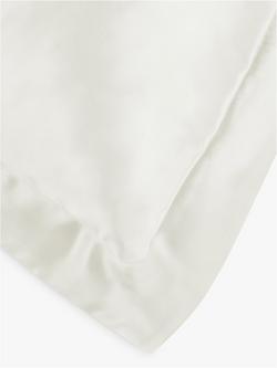 John Lewis Organic Mulberry Silk Oxford Pillowcase - view 2, Natural Cream