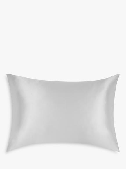 John Lewis Organic Mulberry Silk Standard Pillowcase, Grey