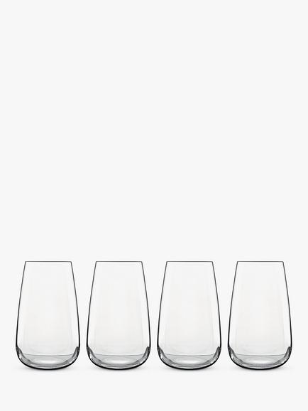 Luigi Bormioli Talismano Glass Highball, Set of 4, 570ml, Clear, Clear