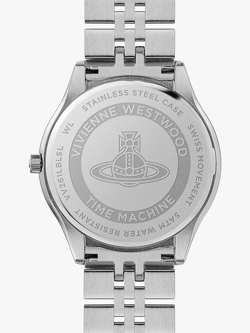 Product image 5 of 6, which shows Vivienne Westwood Women's Camberwell Date Bracelet Strap Watch, Silver/Light Blue VV261LBLSL