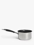 John Lewis 'The Pan' Stainless Steel Non-Stick Milk Pan, 14cm