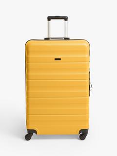 John Lewis ANYDAY Girona 75cm 4-Wheel Large Suitcase, Yellow
