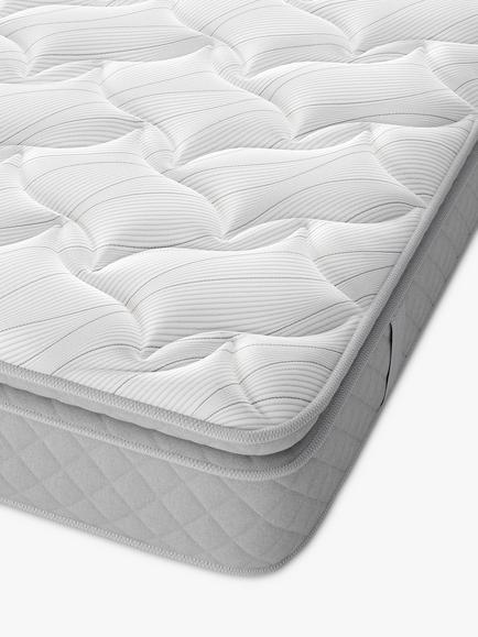 Sealy Enhance Bloomsbury Geltex Mattress, Softer/Regular Tension, Double - view 2, White
