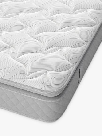 Sealy Enhance Bloomsbury Geltex Mattress, Softer/Regular Tension, Single - view 2, White