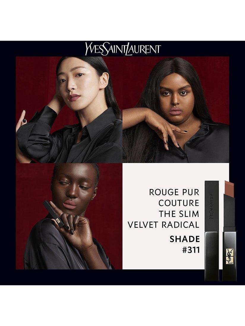 Product image 2 of 6, which shows Yves Saint Laurent Rouge Pur Couture The Slim Velvet Radical Lipstick, 311 Released Nude