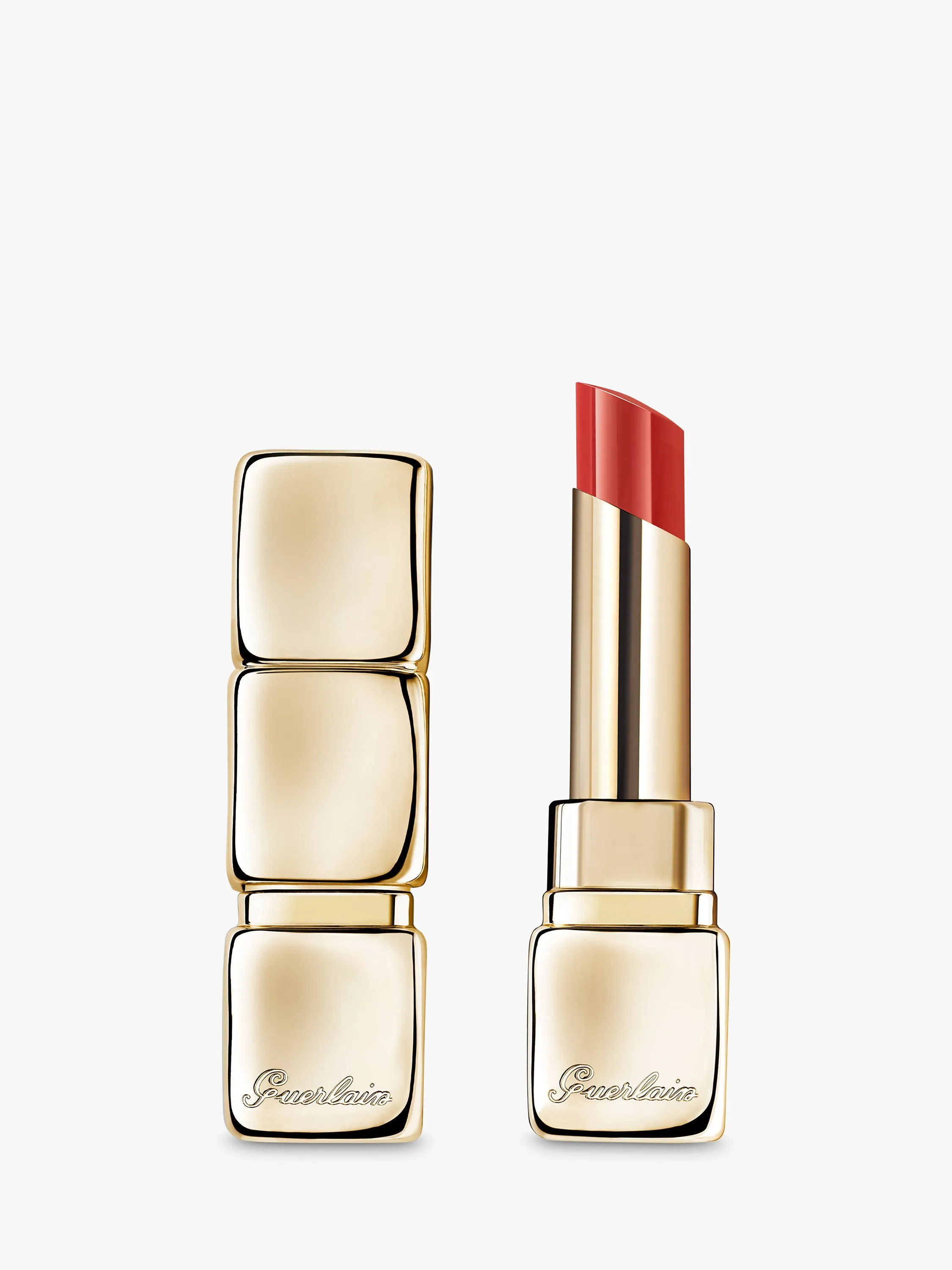 GUERLAIN KissKiss Shine Bloom Lippenstift – Farbe 309 Fresh Coral, Mit 95% Natürlichen Inhaltsstoffen, Glänzend & Pflegend