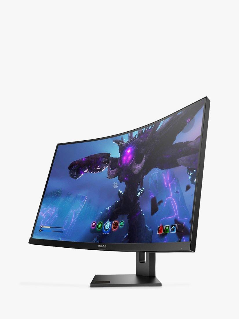 HP OMEN 27c Quad HD Curved HDR Gaming Monitor, Black