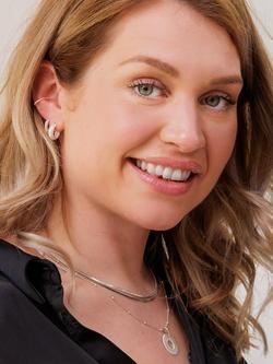 LARNAUTI Herringbone Chain Necklace - view 2, Silver