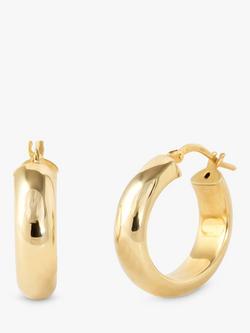 LARNAUTI Large Hoop Earrings, Gold, Gold
