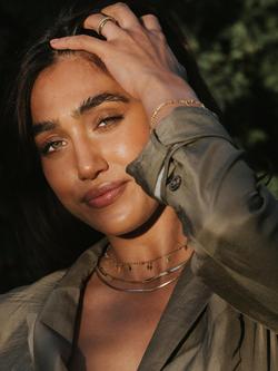 LARNAUTI Large Hoop Earrings, Gold - view 2, Gold