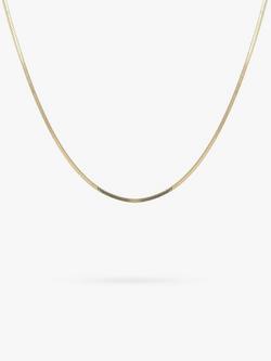 LARNAUTI Herringbone Chain Necklace, Gold