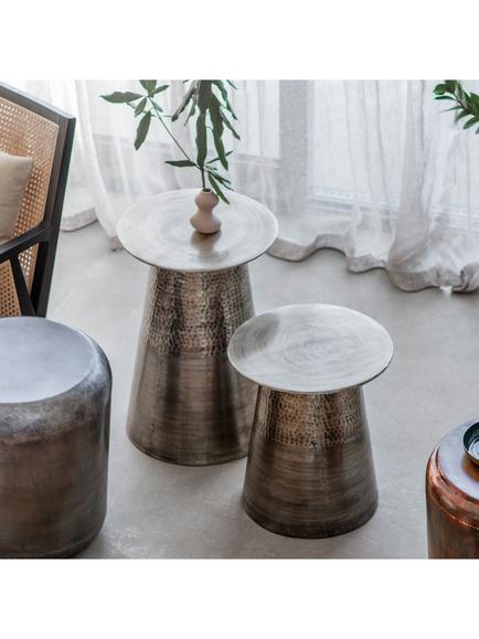 Gallery Direct Langley Side Tables, Set of 2, Gold, Gold