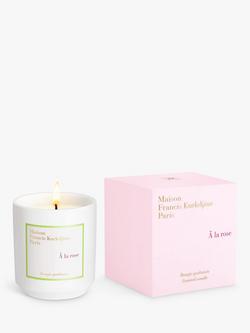 Maison Francis Kurkdjian À La Rose Scented Candle, 280g - view 2, 