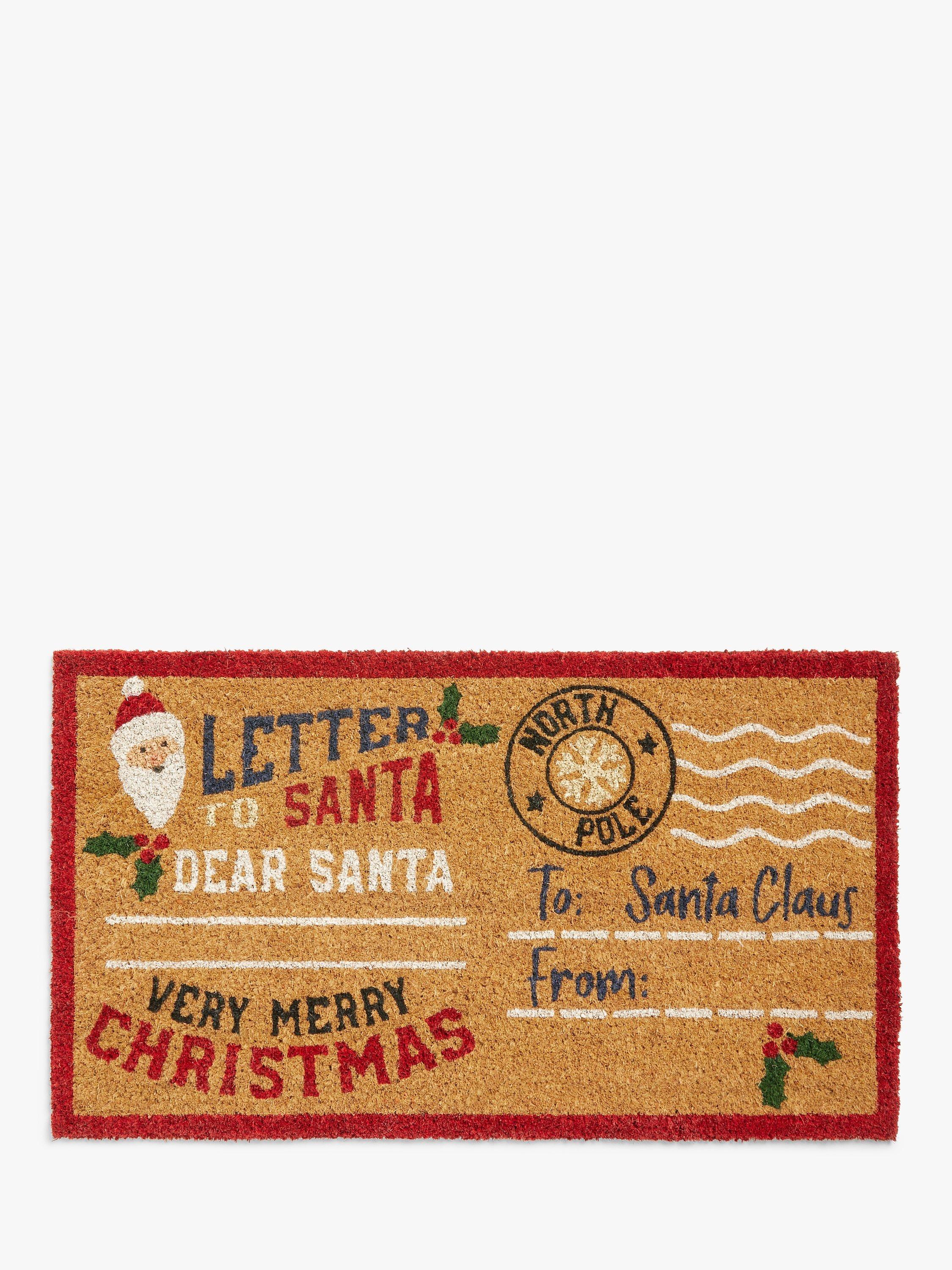 John Lewis Letter to Santa Christmas Door Mat